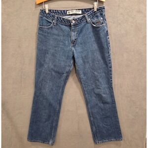 Harley Davidson Y2K Blue Jeans Women 10 Straight Leg Denim Bikercore Motorcycle‎